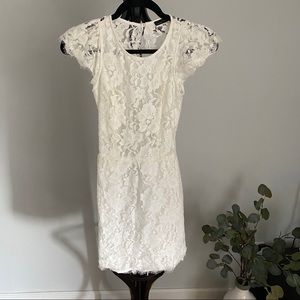 White lace dress
